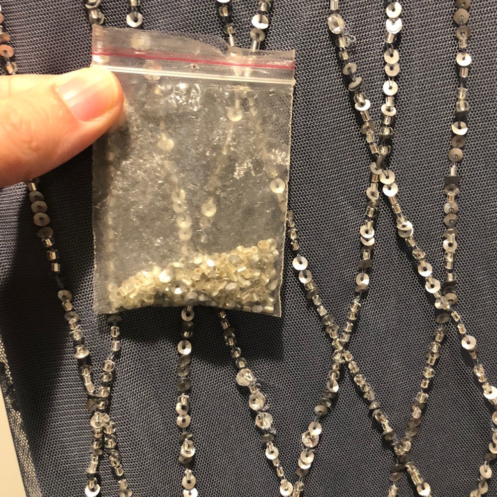 Floor length beaded dress. - Picture 7 of 7